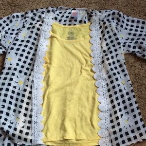 Girls tank top and cardigan.